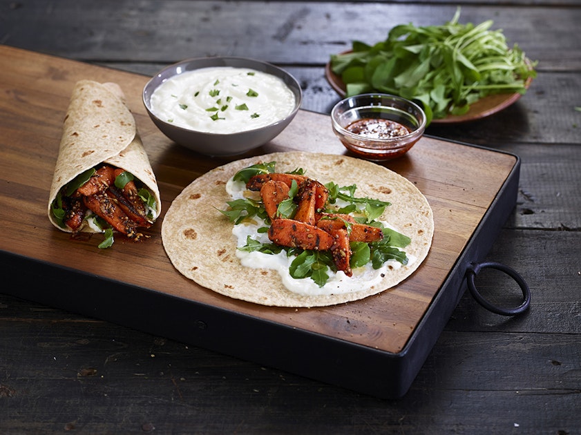 Smoked Paprika Charred Carrot Snack Wrap - Mission Foodservice