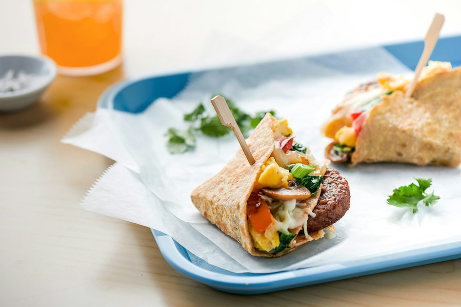 Meatless Sausage Quesadilla Breakfast Sliders - Mission Foodservice