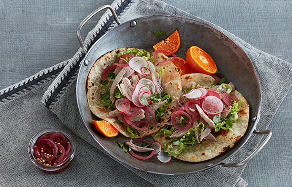 Smoked Duck Carnitas Tacos - Mission Foodservice
