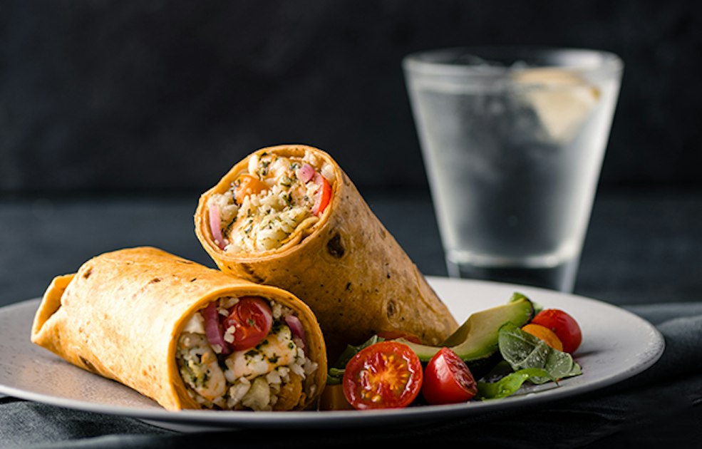 Pesto Shrimp &amp; Cauliflower Rice Burrito - Mission Foodservice