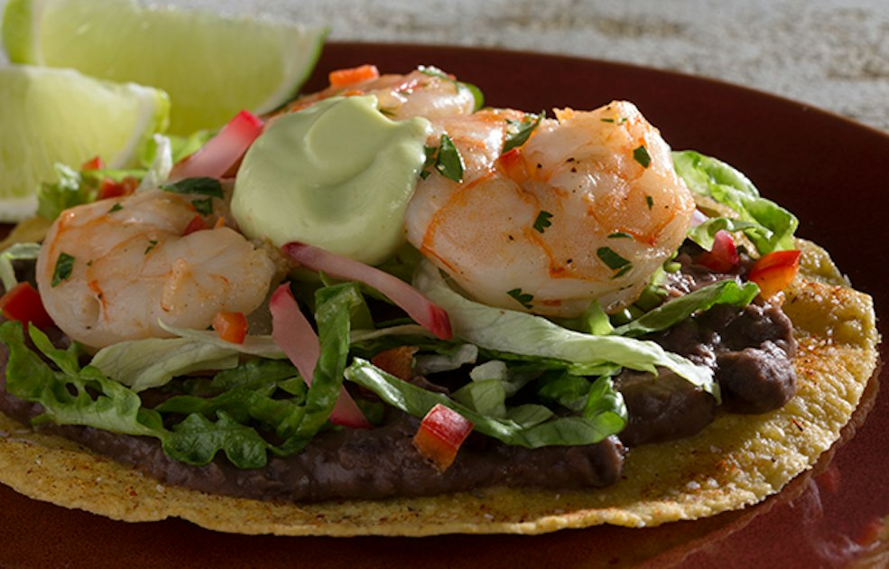 Chile-Seasoned Shrimp Tostada - Mission Foodservice