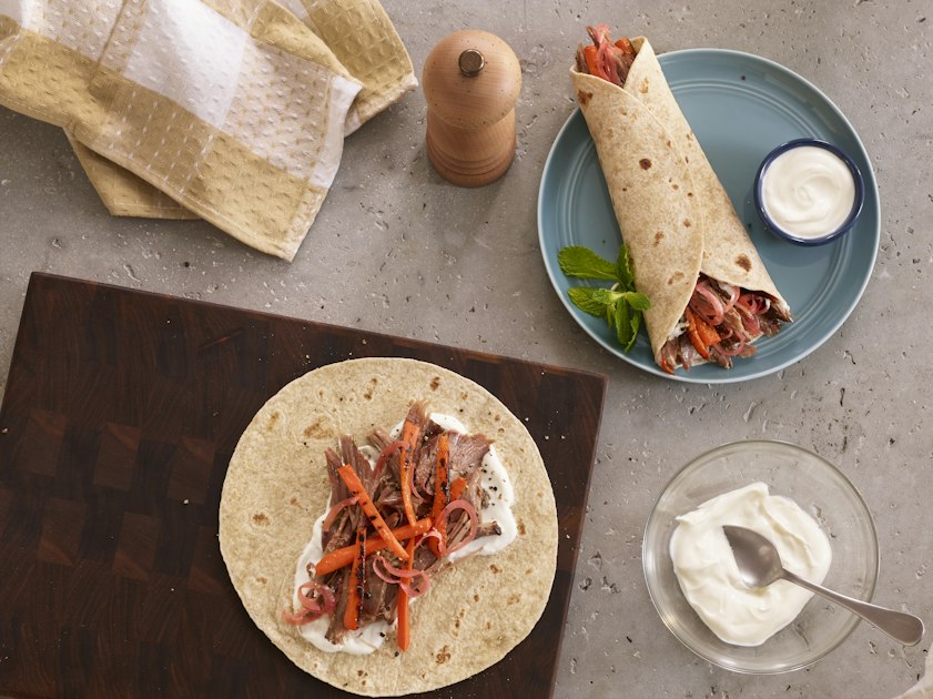 Smoky Middle Eastern Lamb Shoulder Wrap - Mission Foodservice