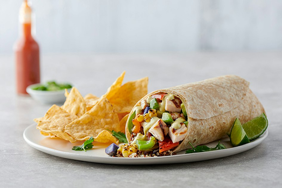 Peruvian Grilled Chicken Quinoa Burrito - Mission Foodservice