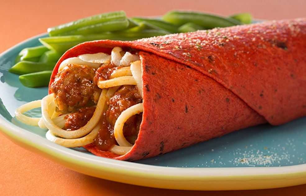 Spaghetti &amp; Meatball Burrito - Mission Foodservice