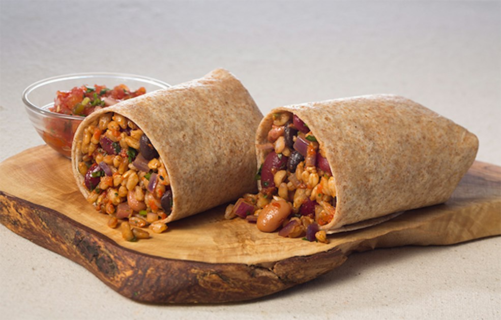 Spicy Three Bean and Farro Burrito - Mission Foodservice