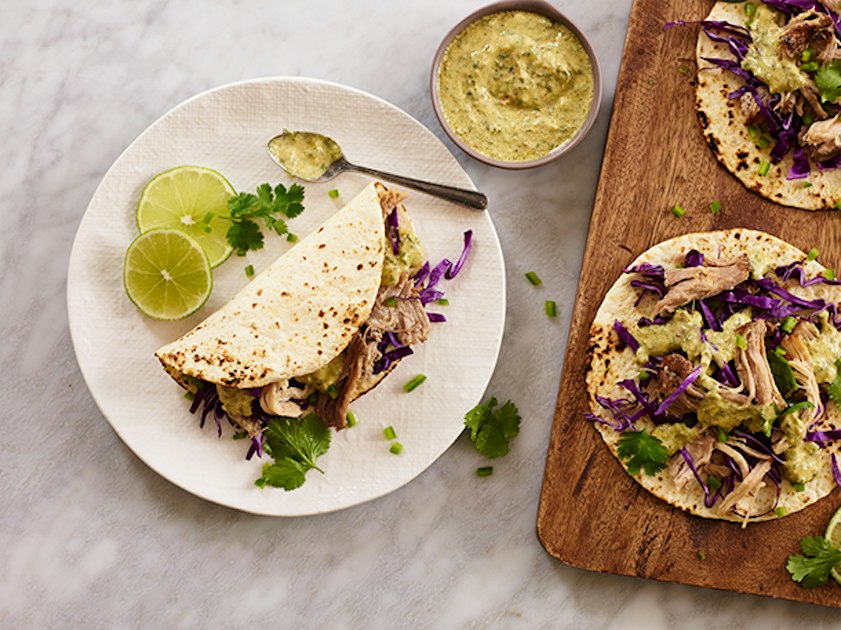 Pork Carnitas Tacos with Aji Verde Aioli - Mission Foodservice