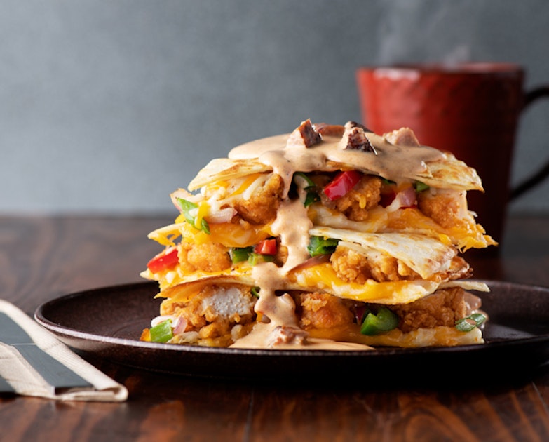 Breakfast Quesadilla with Andouille Sausage Gravy - Mission Foodservice