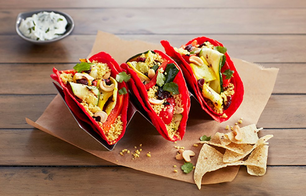 Roasted Vegetable and Curry Couscous Taco - Mission Foodservice