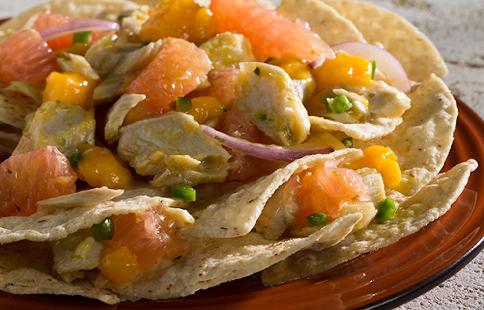 Caribbean King Fish Nachos with Fiery Mango Salsa - Mission Foodservice