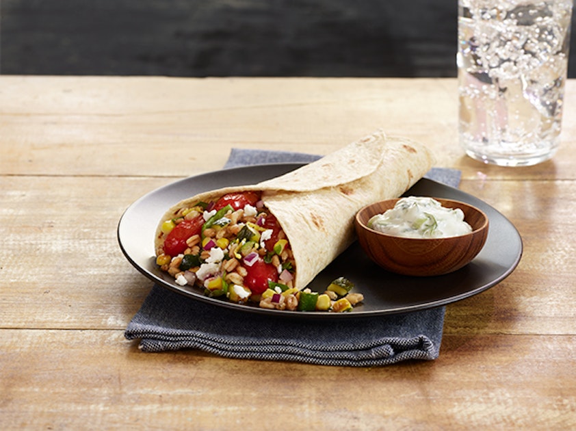 Greek Farro Salad Wrap - Mission Foodservice