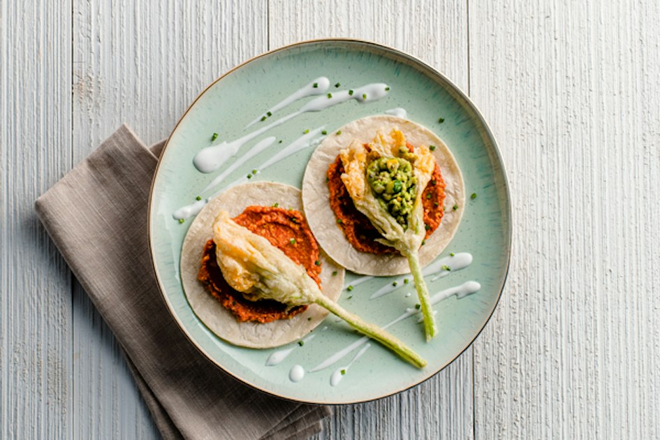 Crispy Stuffed Squash Blossom Tacos - Mission Foodservice