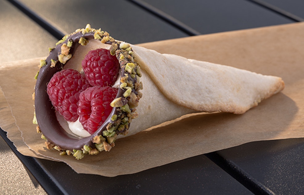 Pistachio Raspberry Crisp Cone - Mission Foodservice