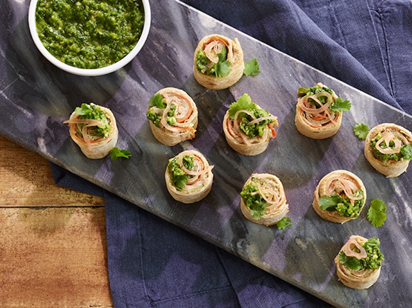 Spicy Harissa Hummus Pinwheels - Mission Foodservice